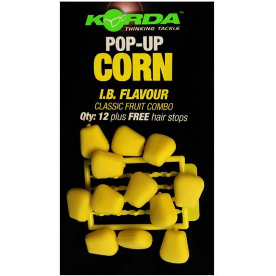 Picture of KORDA Pop Up Corn incl FREE Hairstops Corn IB Yellow