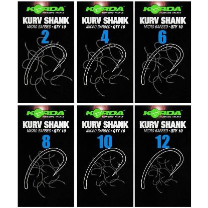 Picture of KORDA Kurv Shank Hooks MicroBarbed (10 per pack)