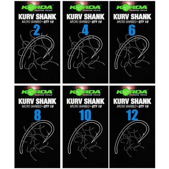 Picture of KORDA Kurv Shank Hooks MicroBarbed (10 per pack)