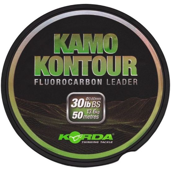 Picture of KORDA Kamo Kontour Fluorocarbon Leader 0.60mm 50m