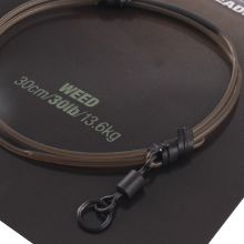 Picture of KORDA Dark Matter Leader with Ring Swivel 30cm Weed 30lb