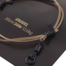 Picture of KORDA Dark Matter Leader with Ring Swivel 30cm Gravel 30lb