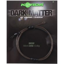 Picture of KORDA Dark Matter Leader with QC Swivel 50cm Weed 30lb