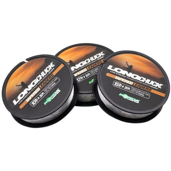 Picture of KORDA LongChuck Tapered Leaders (5 per pack) 10-30lb  0.27-0.47mm *SALE*