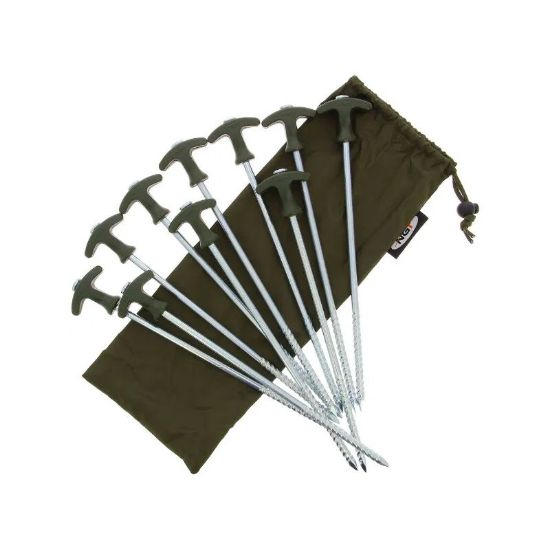 Picture of NGT Bivvy Pegs 12inch incl Carry Bag (10 pegs) *SALE*