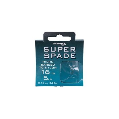 Picture of DRENNAN Super Spade Microbarbed Hooks to Nylon 35cm (approx 14in)