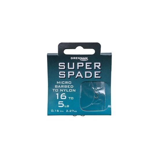 Picture of DRENNAN Super Spade Microbarbed Hooks to Nylon 35cm (approx 14in)