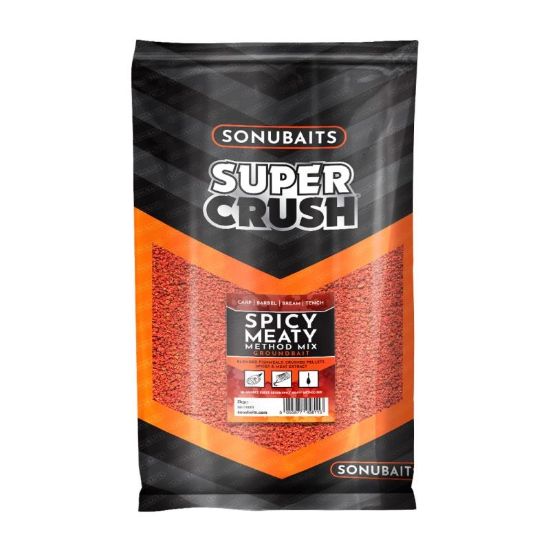 Picture of SONUBAITS Spicy Meaty Method Mix Groundbait 2KG